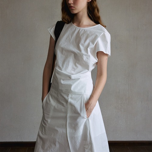 Minimal Wrap Design Blouse  T4644