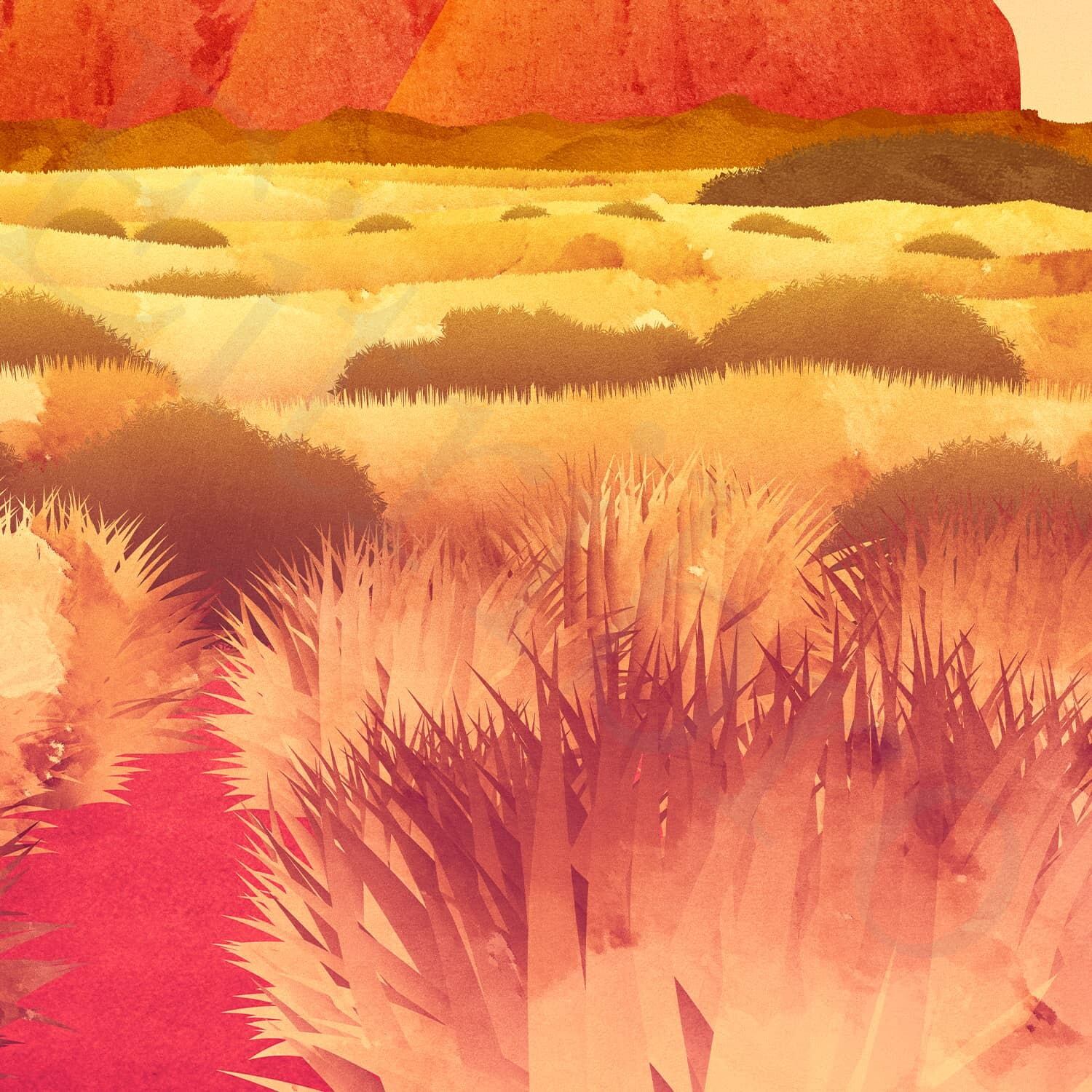 アートポスター / Uluru[ Ayers rock ] : Twilight eb205