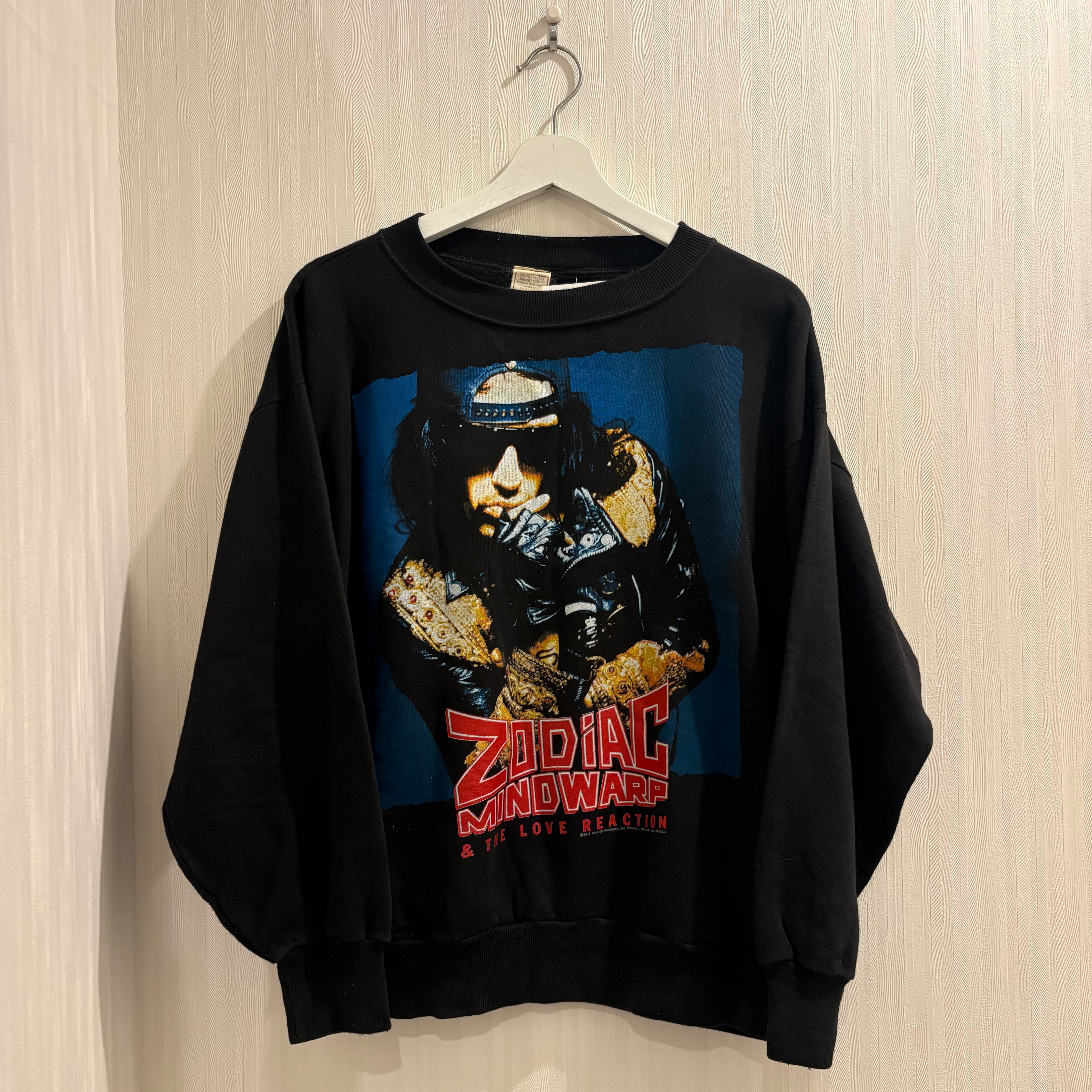 Dead Stock!! 1988s Zodiac Mindwarp & The Love Reaction "Tattooed Beat Messiah" Sweat【DST】