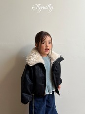 エリーモリー / ELLY MOLLY / 雪の結晶フリルTシャツ / 韓国子供服 / キッズ / 26winter〖取寄〗*3~11号*