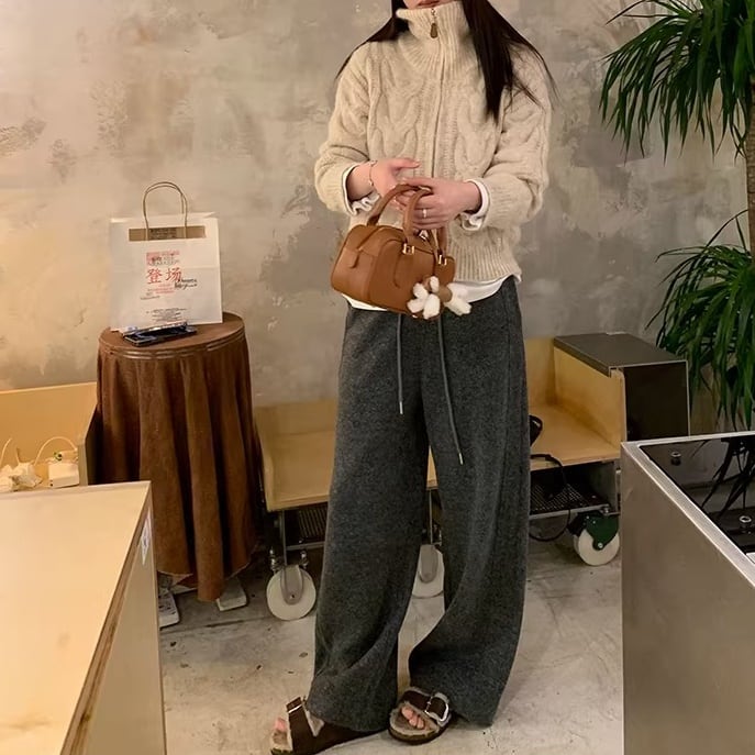 ワイドイージーリラックスパンツ 1color APA0018