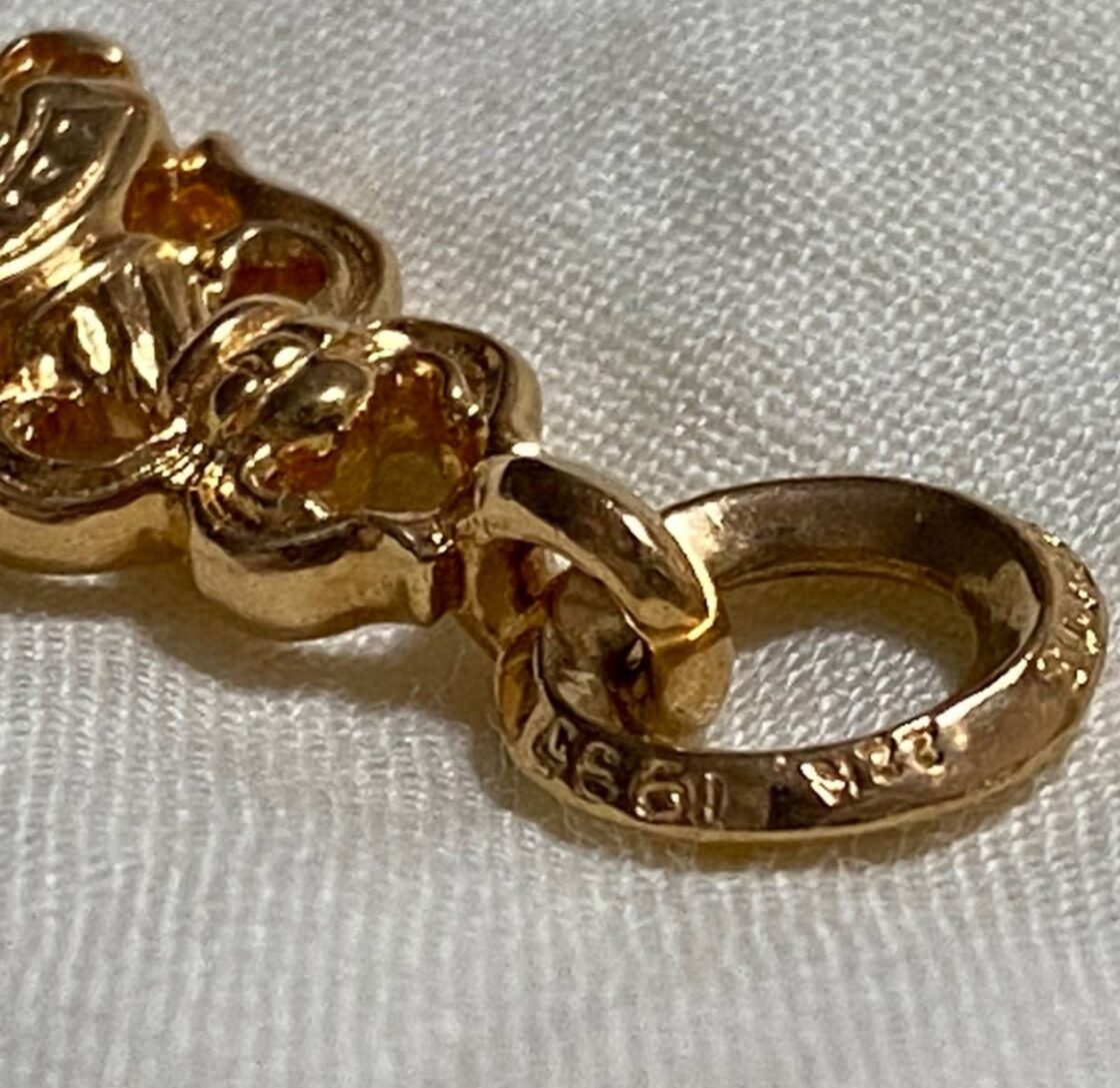 CHROME HEARTS クロムハーツ 22K #5 ダガー パヴェダイヤ チャーム 