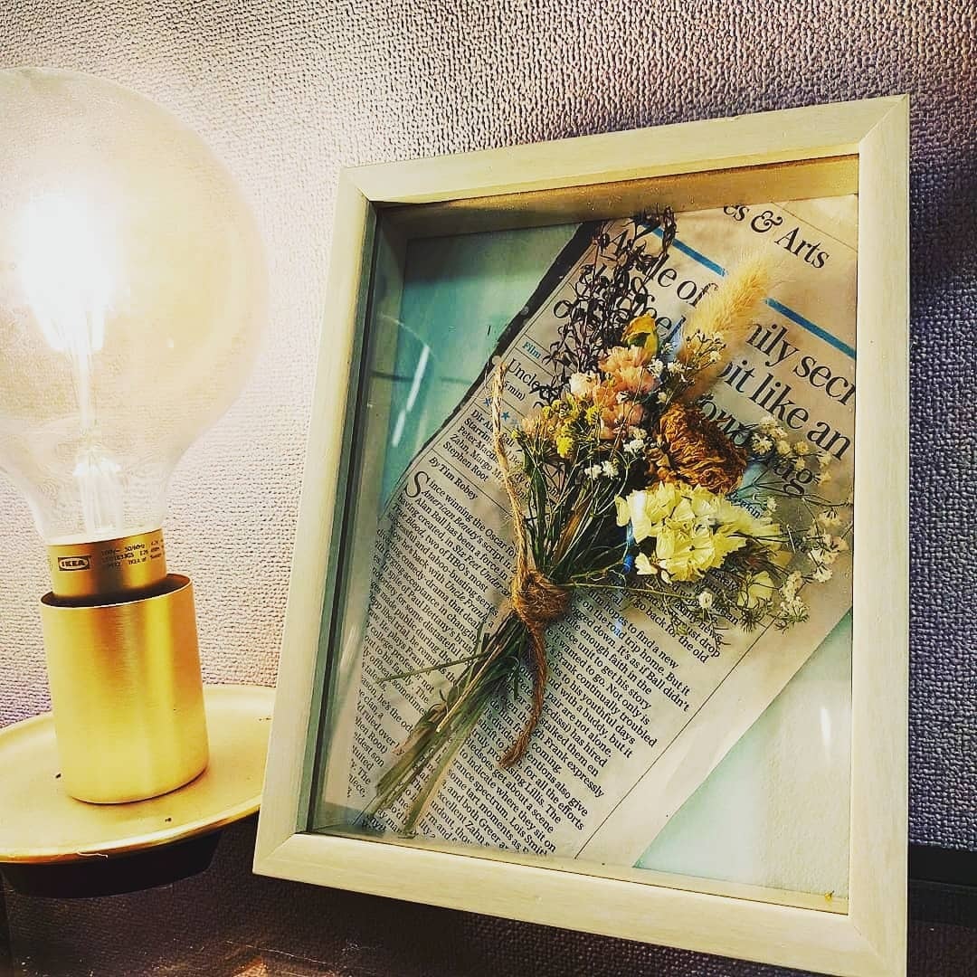 ブーケアートフレームSS【Dried flowers Bouquet art frame SS】