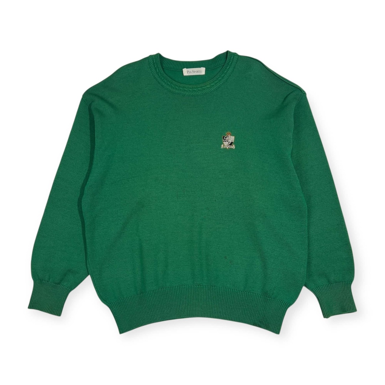 PIA SPORTS ピアスポーツ ウール ニット セーター 5/グリーン メンズ