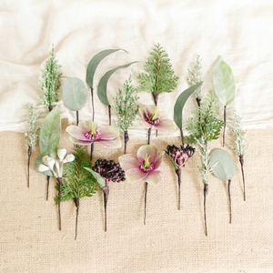 Hair parts for "Christmas rose winter Bouquet"