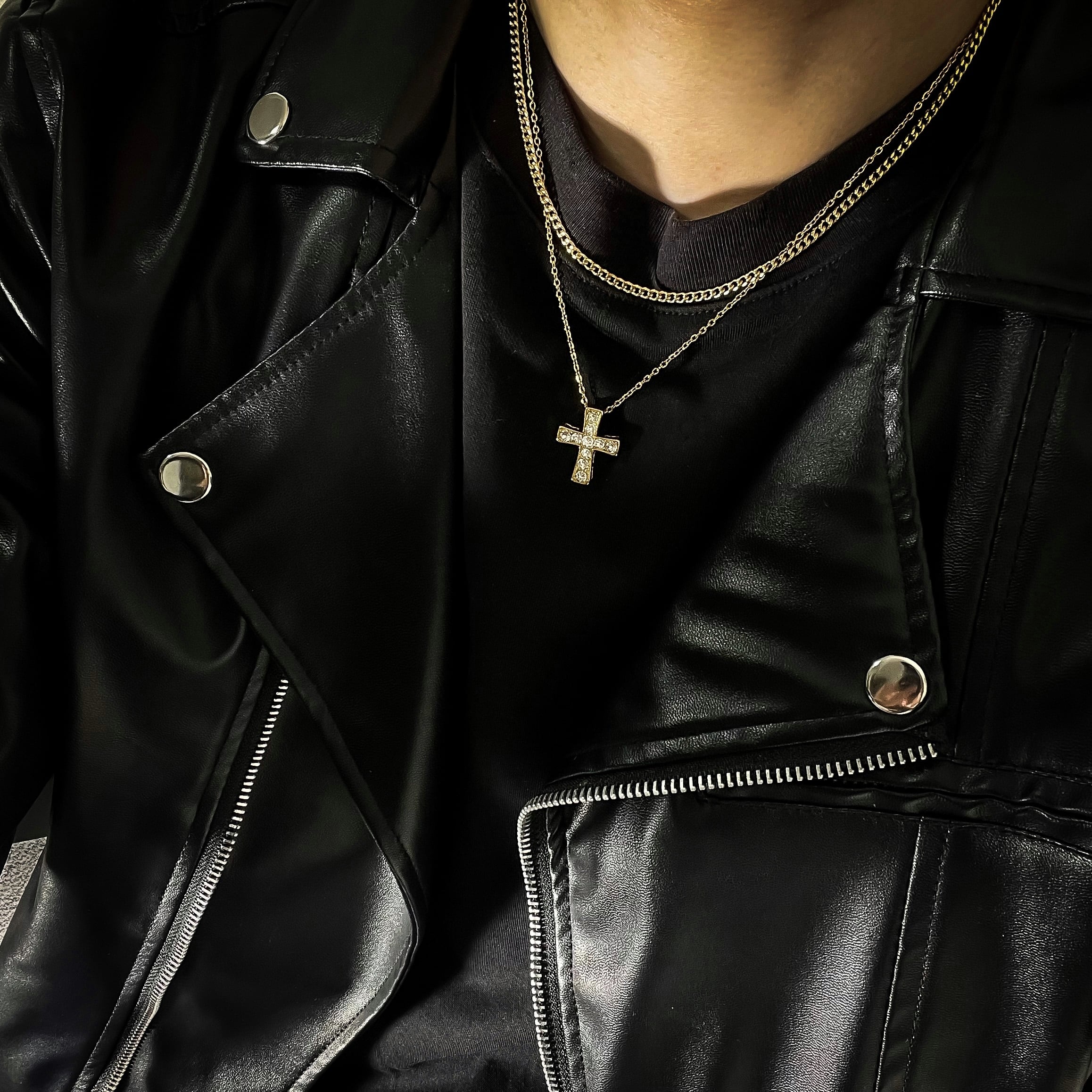 スワロフスキー使用】316L cross necklace | ✯Lucliss Jewelry✯
