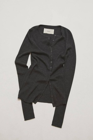 TODAYFUL Silkwool Knit Cardigan  シルクウールニットカーディガン　C/Gray