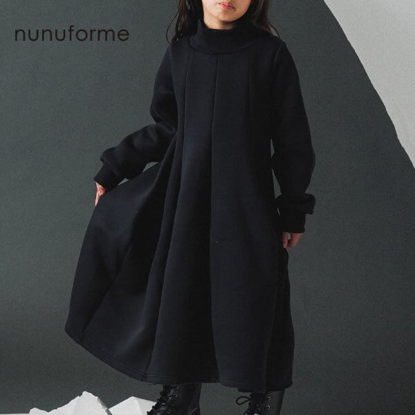 nunuforme 53-nf26-845-721/コクーンワンピース Black XL
