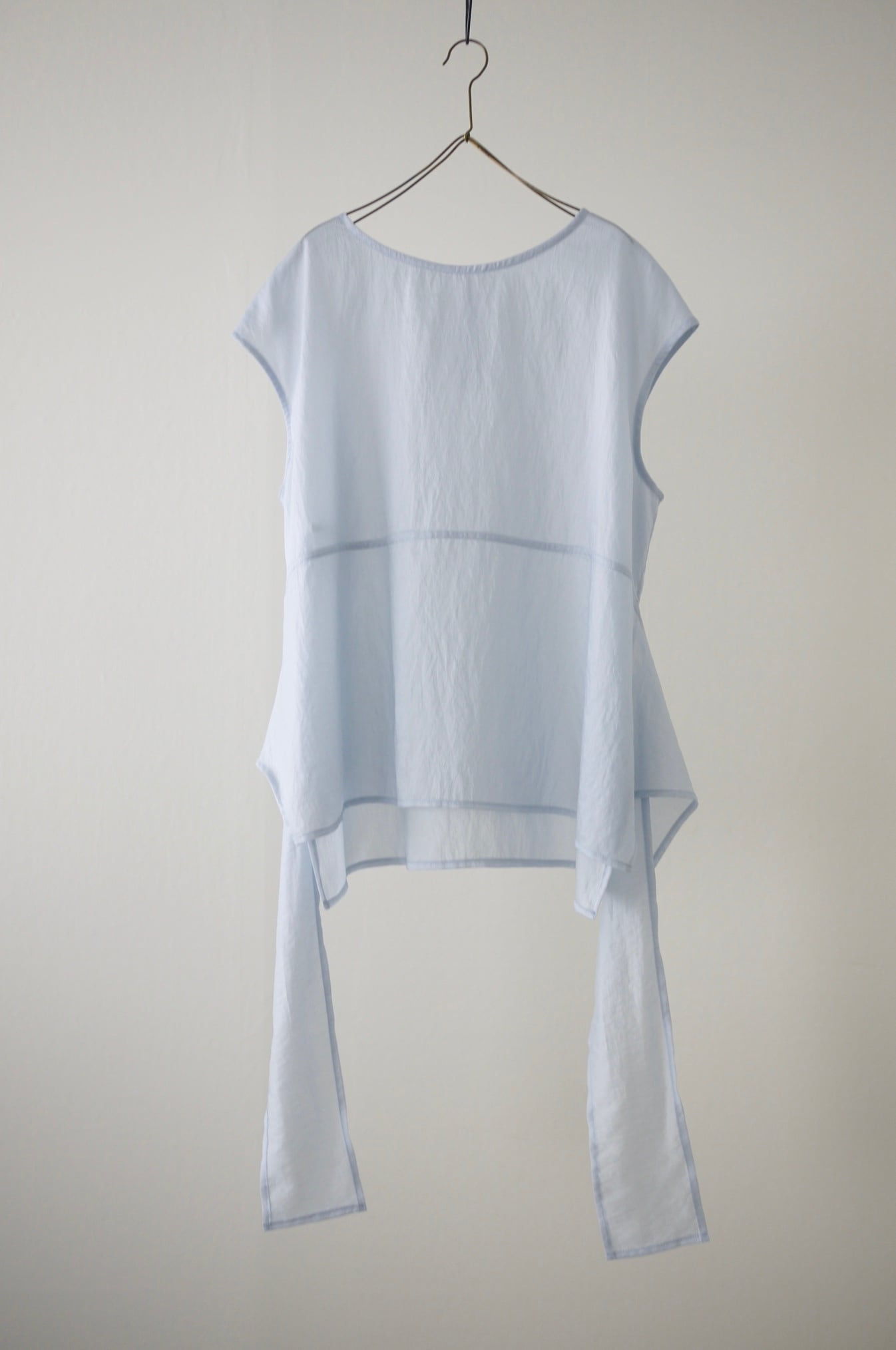 TENNE HANDCRAFTED MODERN / no sleeve pullover( CREAM・LIGHT BLUE )