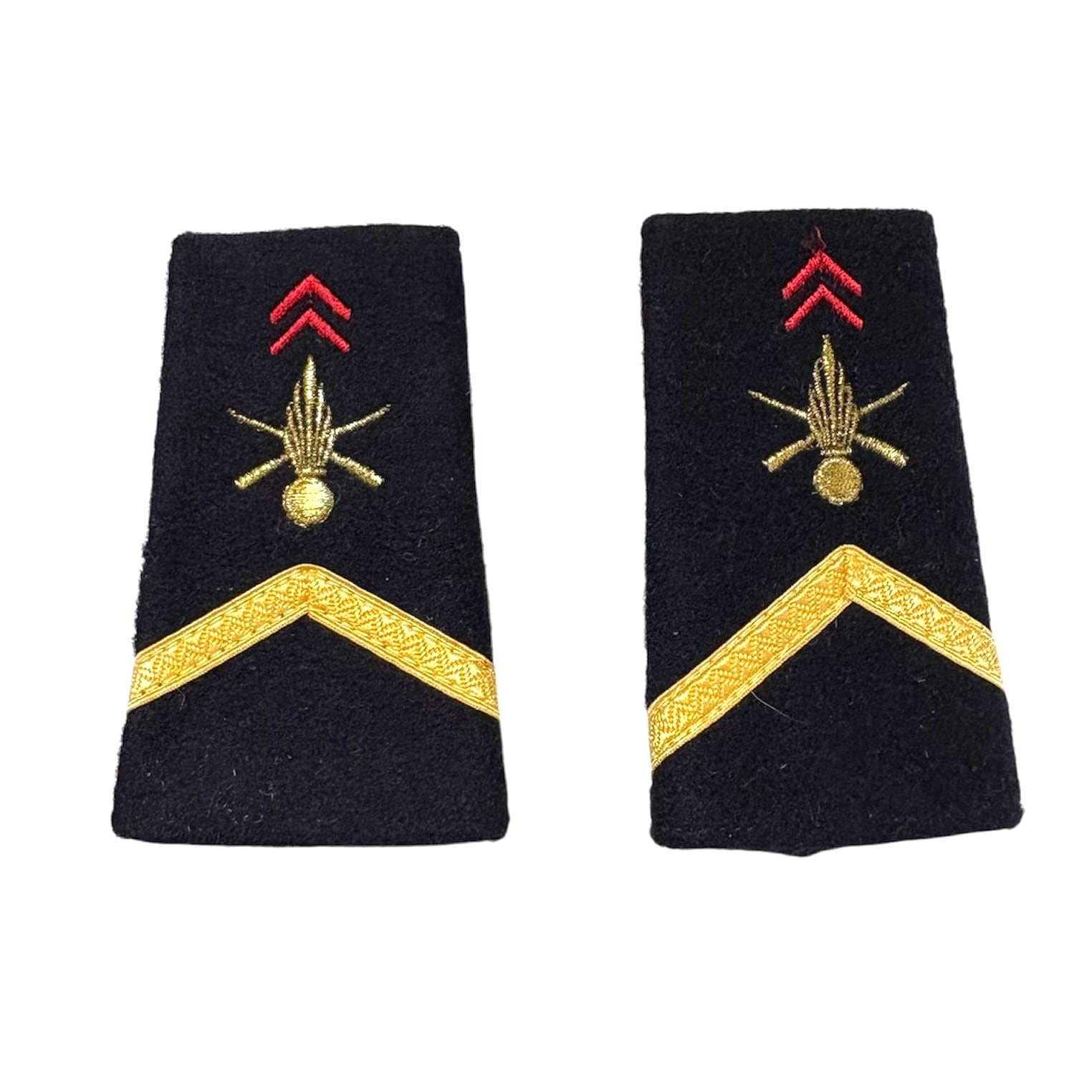 フランス軍陸軍Infanterie 歩兵 伍長 エポレット階級章 SG | デポ