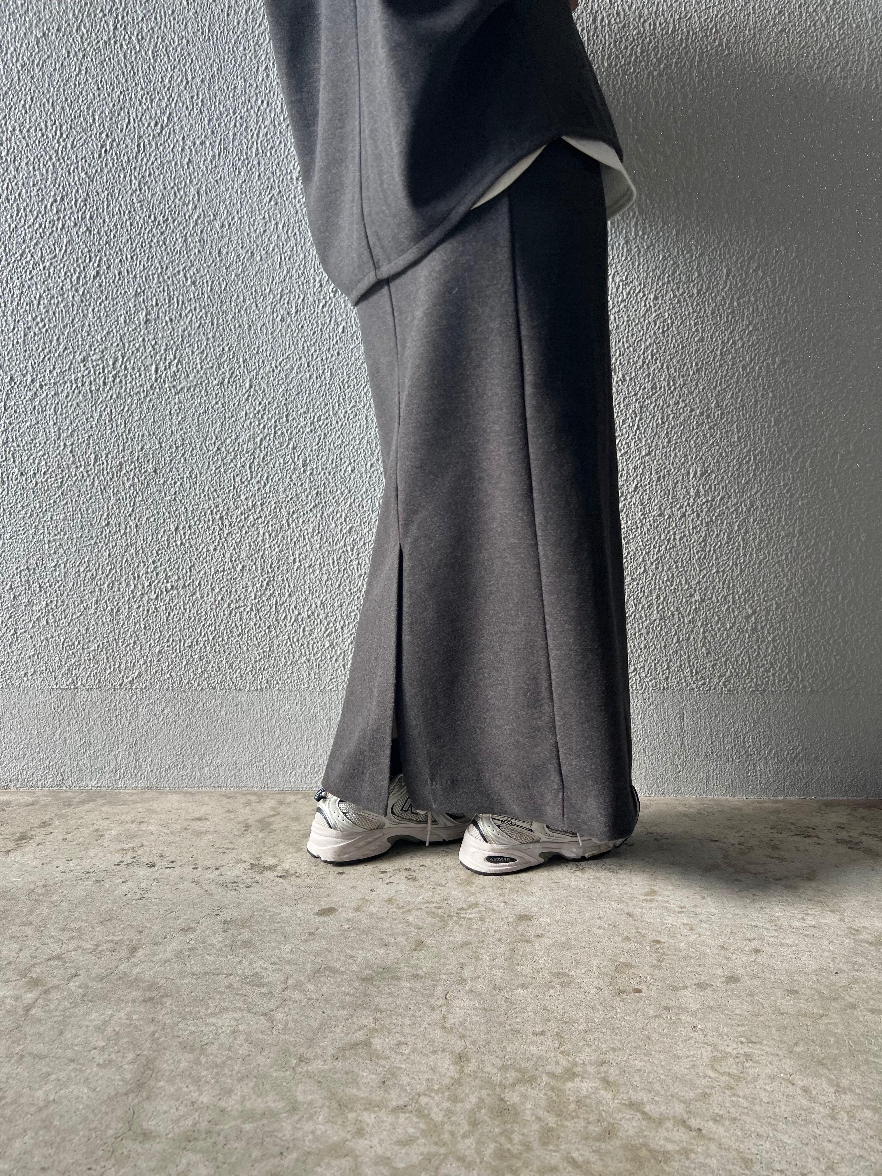 【LEMELANGE】セットアップ可 ストレッチジャージスカート 8551301