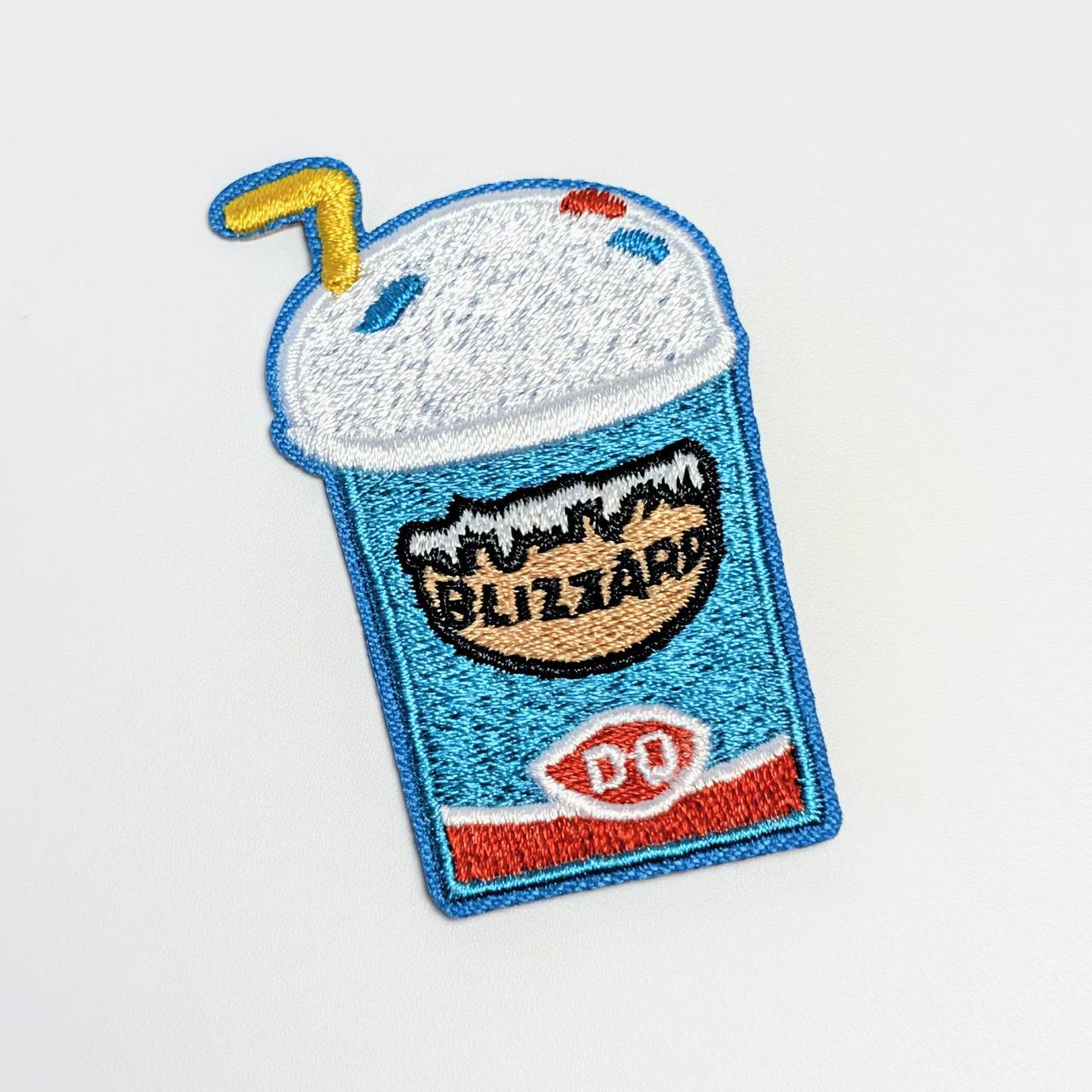 送料無料! ★刺繍アイロンワッペン★【 Daily Queen ( デイリークイーン ) 】「ブリザード(Blizzard)」 〚アメリカン雑貨 アメトイ〛
