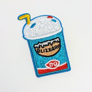 送料無料! ★刺繍アイロンワッペン★【 Daily Queen ( デイリークイーン ) 】「ブリザード(Blizzard)」 〚アメリカン雑貨 アメトイ〛