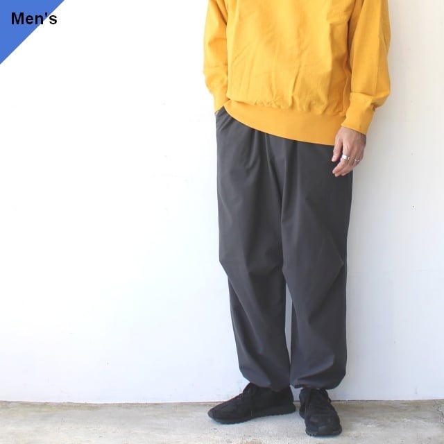 FANTASTICDAYS 2重織りドットエア裏起毛ワイドパンツ / PARK (Gray)