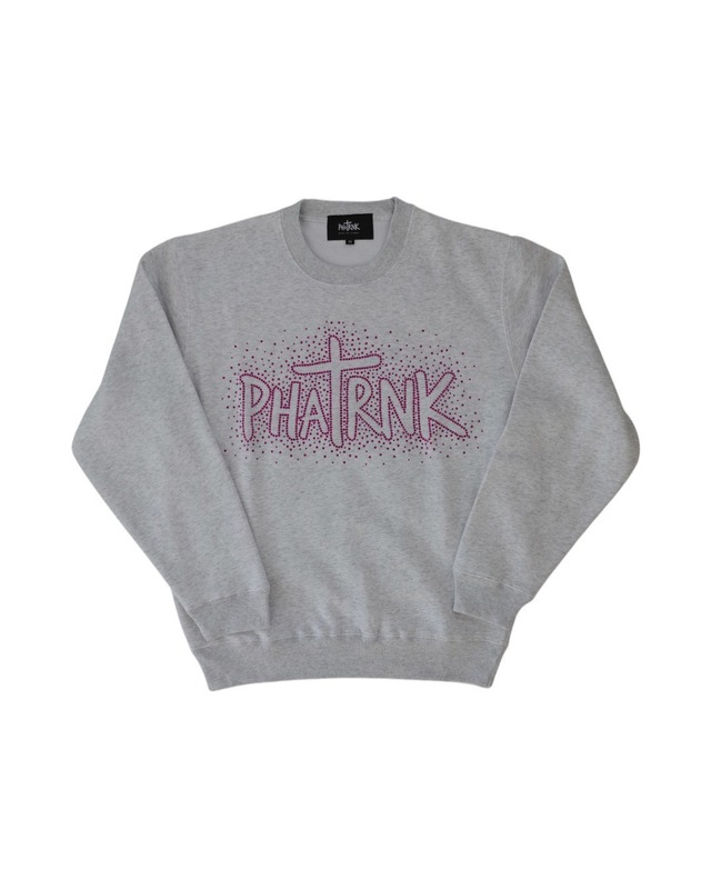 PHATRNK BURST RHINESTONE SWEAT SHIRT