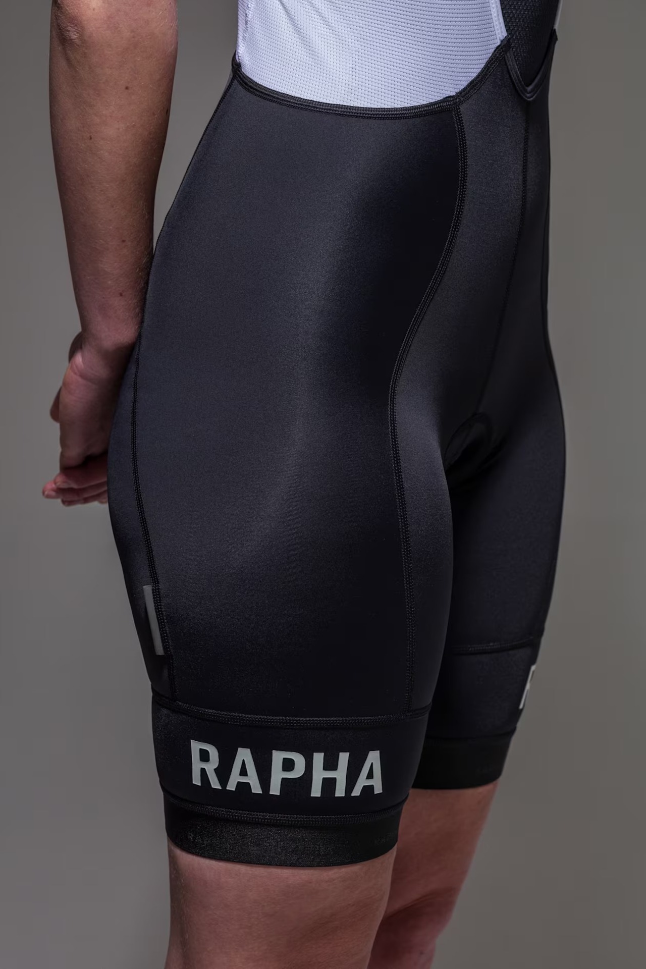 RAPHA WOMEN'S PRO TEAM TRAINING BIB SHORTS BLACK/WHITE