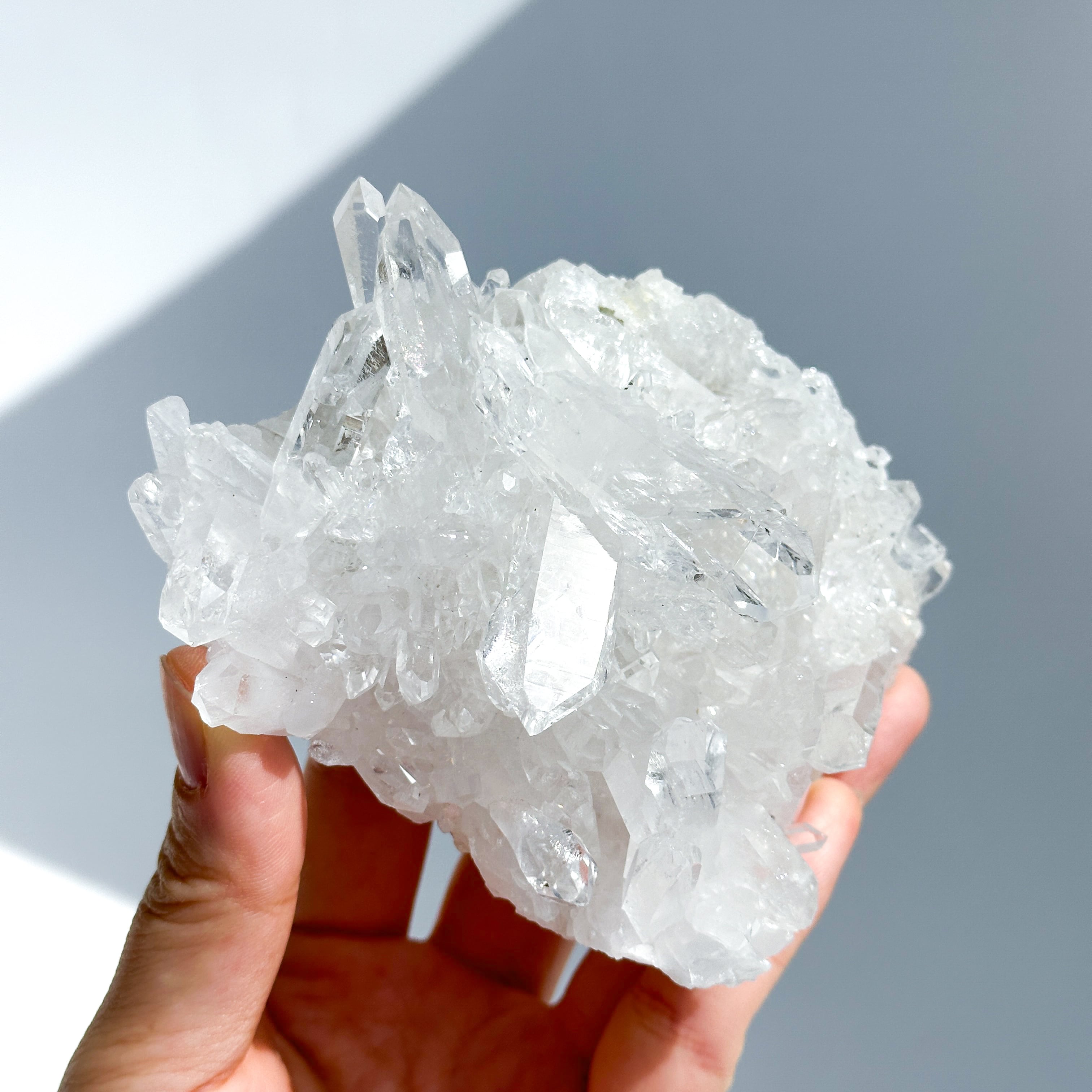 煌めきがすごい◎ ゼッカ産水晶クリアクォーツ クラスター94◇ Clear