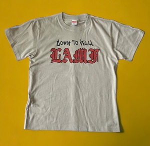 【D.T.K.L.A.M.F】T-shirt　Light gray / Red
