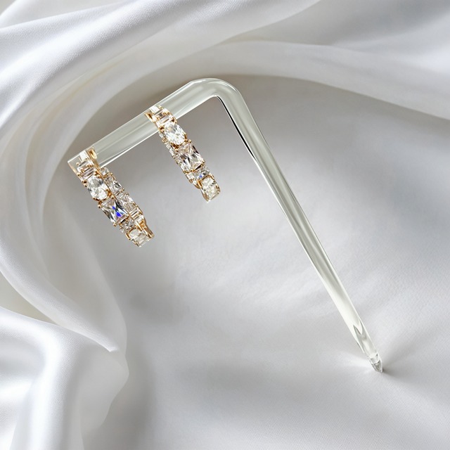 ÉCLAT 18Kコーティングリングピアス