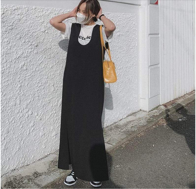 春新作 ジャンパースカート レディース ジャンパースカート ロング ジャンパースカート チェック サロペット サロペスカート ジャンパースカート ジャンパースカート レディース カジュアル ロング丈 マキシ丈 ブラック 黒 Viento