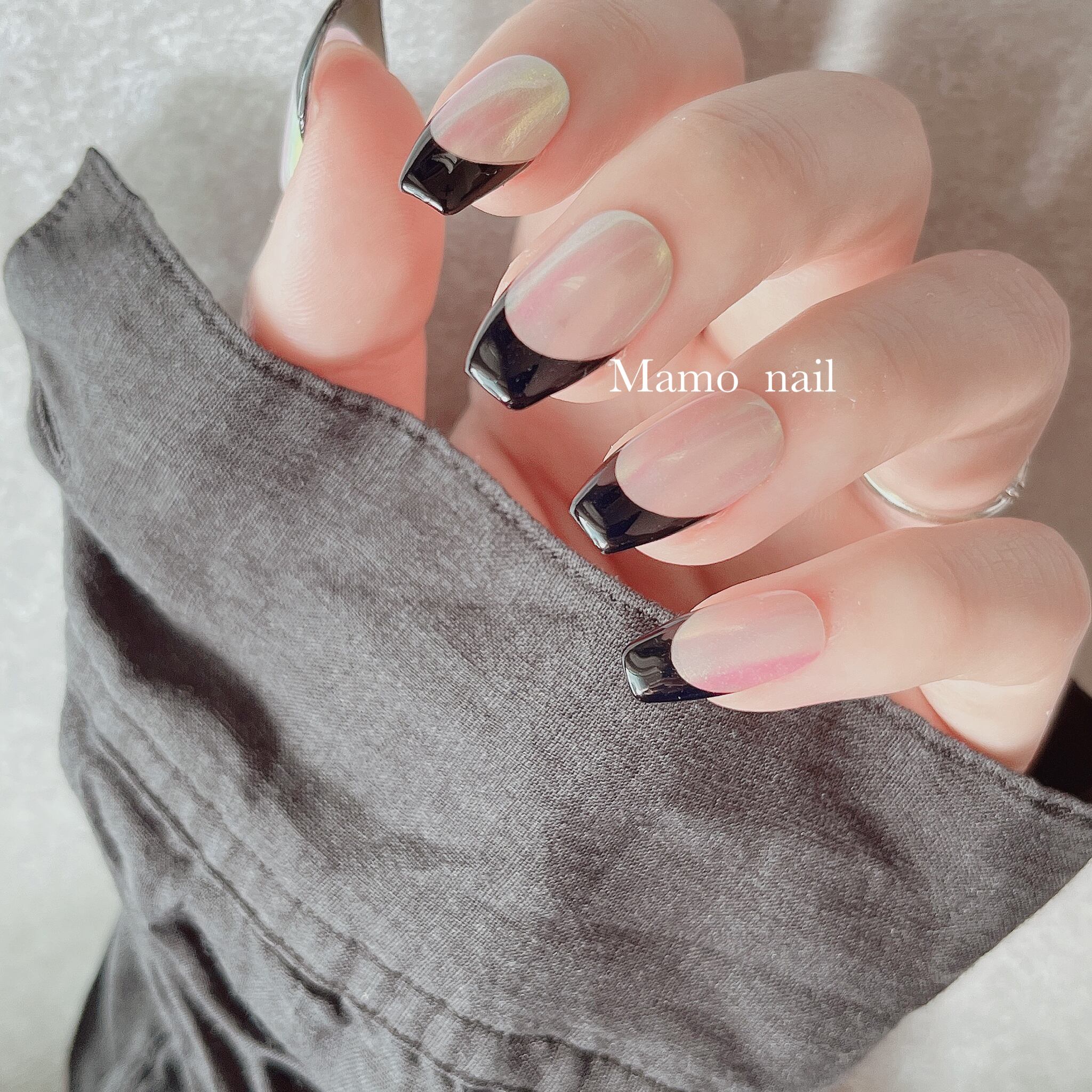 Bordeaux one color nail tip | Mamo nail