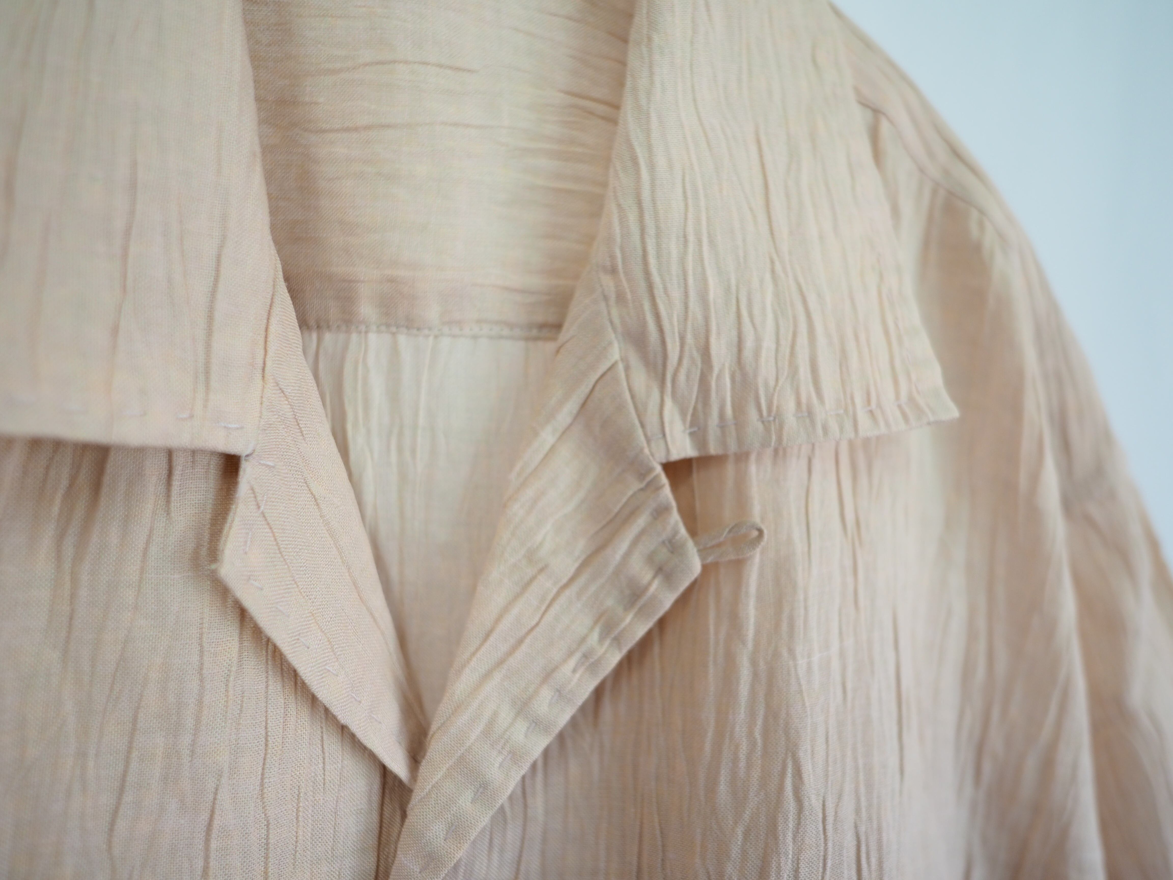 ISSEY MIYAKE MEN リネン オープンカラー 半袖シャツSize:L | FESTINA