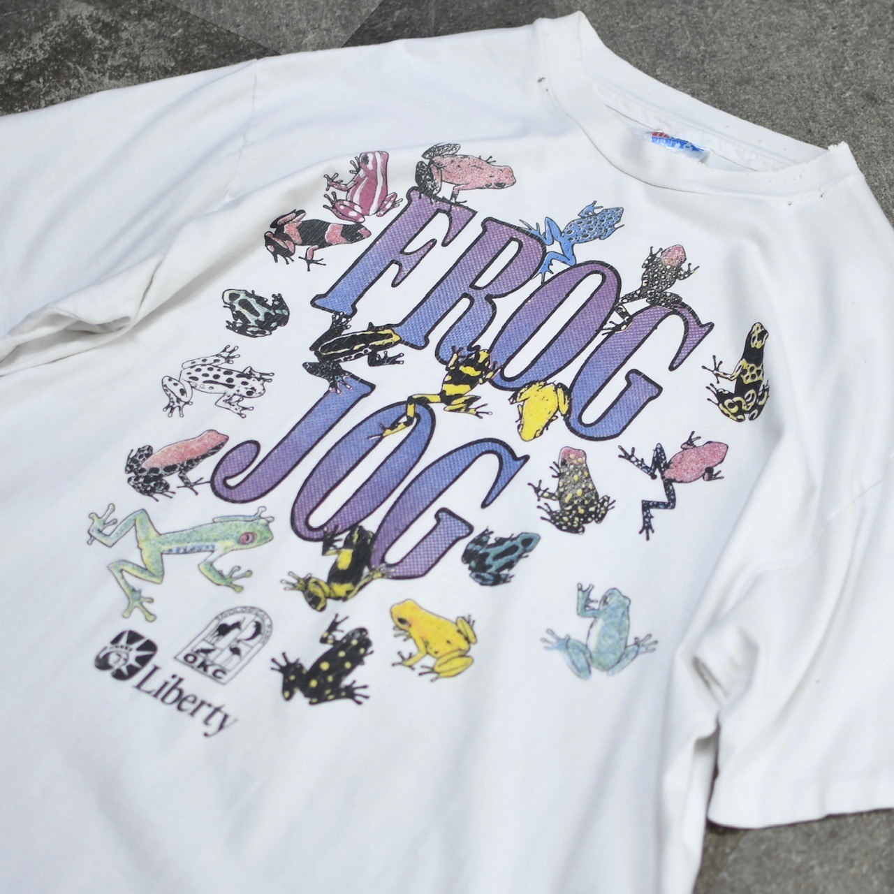 94's various frogs print tee