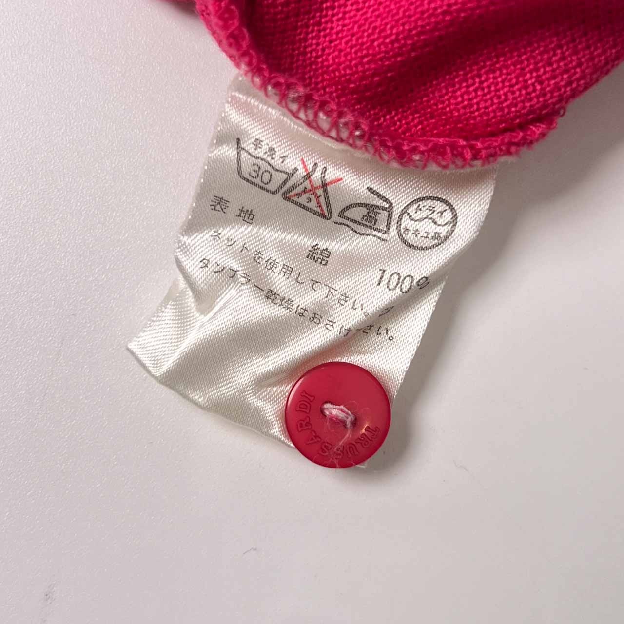 TRUSSARDI トラサルディ 鹿の子 半袖 ポロシャツ/ピンク レディース