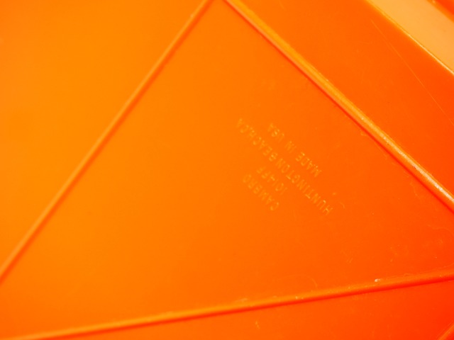 Orange Fast Food Tray