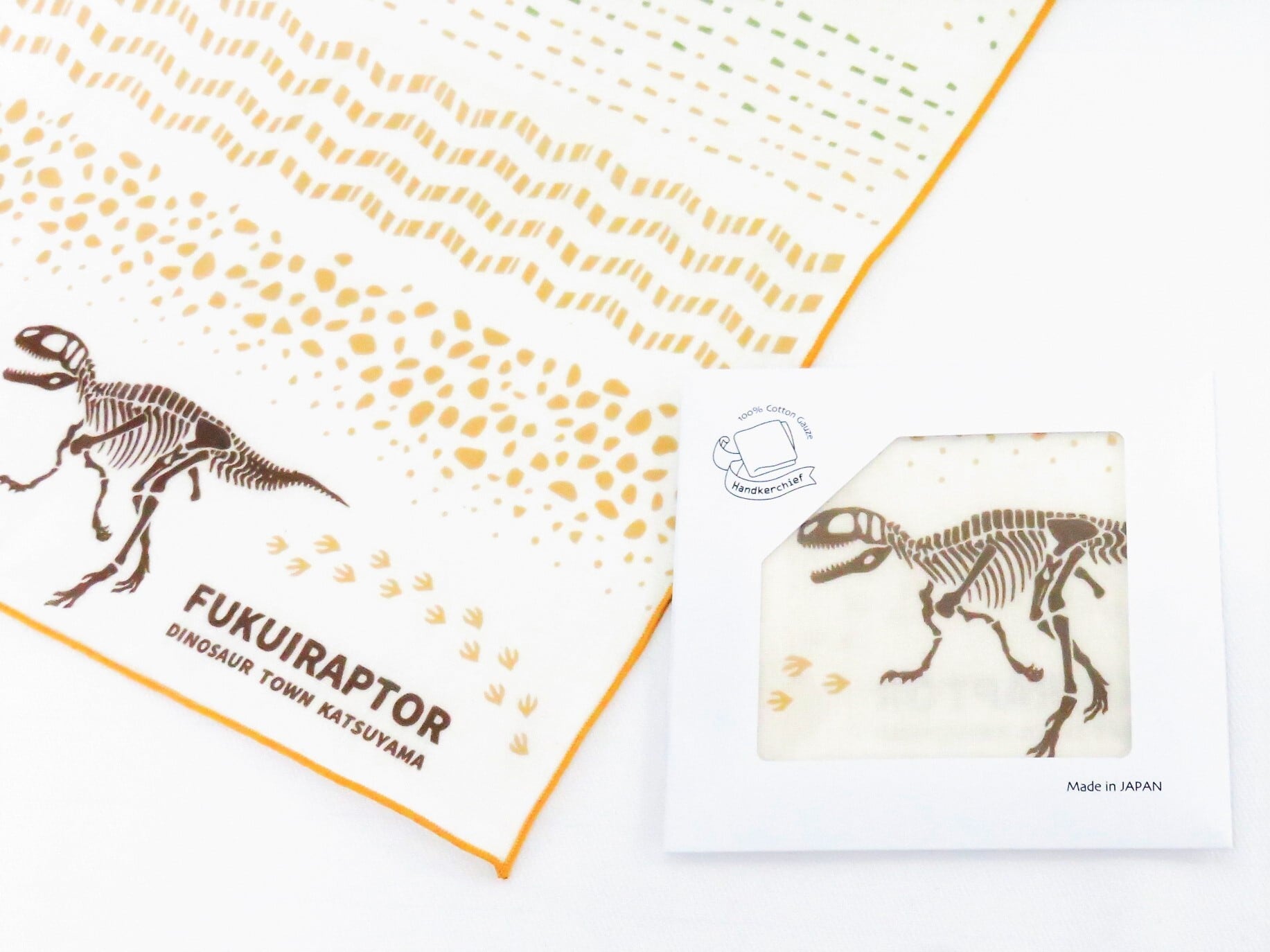 ガーゼハンカチ 恐竜渓谷かつやま限定デザインver. | 福井勝山お土産