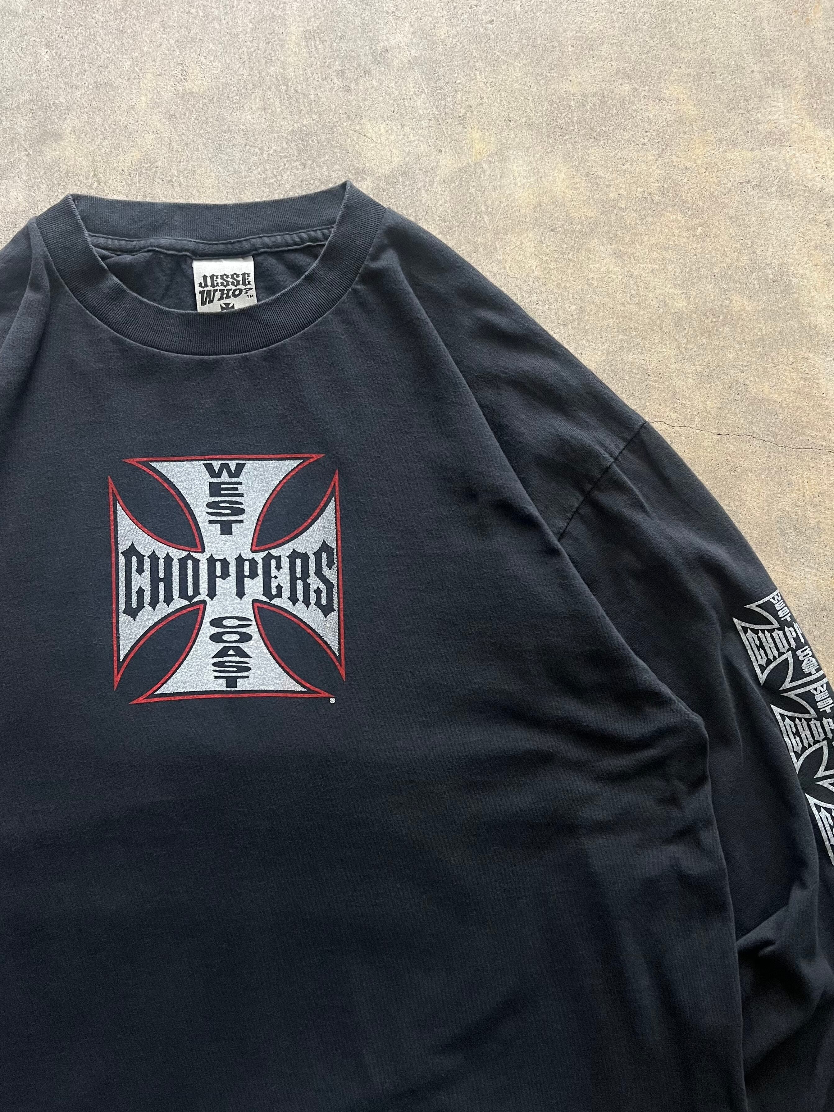 WEST COAST CHOPPERS アイアンクロス 長袖Tシャツ ロンT XL ブラック