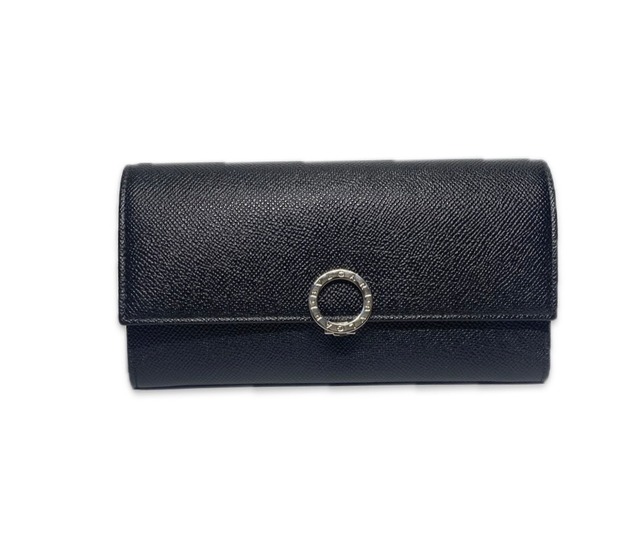 BVLGARI ブルガリ メンズ レディース 長財布 30414 GRAIN/BLK
