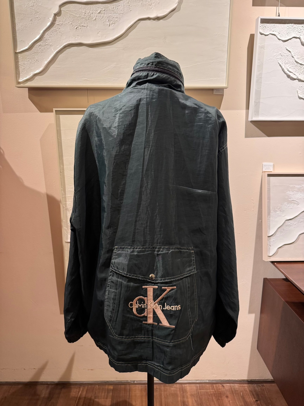 90s Calvin Klein Jeans ナイロンジップアップジャケット / ウィンドブレーカー