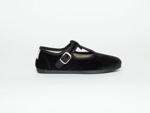 ＜LA CADENA＞Adult ARCO / ANDALIA ALTA HEBILLA BROCHE VELOUR T STRAP