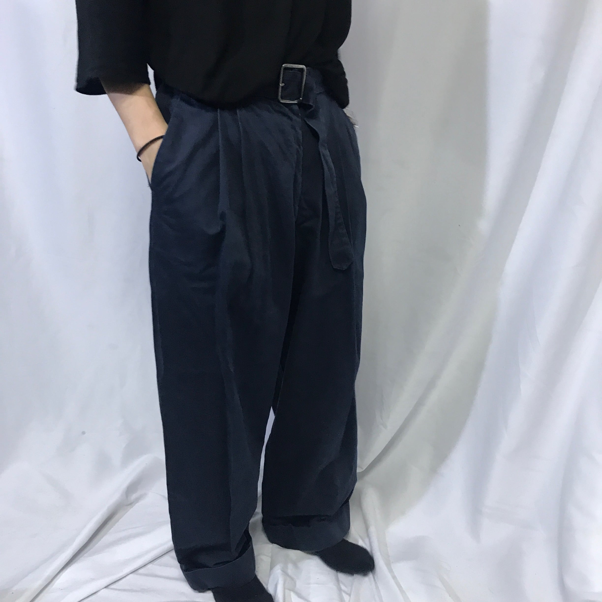 DRIES VAN NOTEN】ドリスヴァンノッテン 2タック ワイドパンツ  