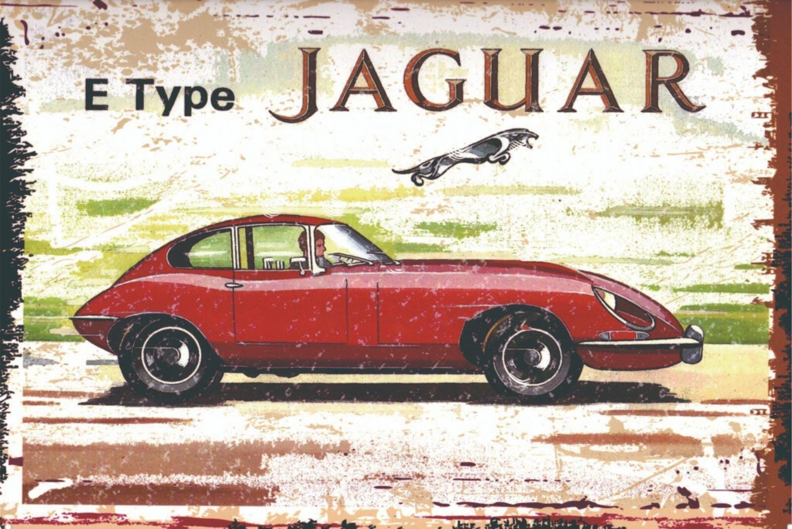 当時物 ブリキカー JAGUAR ジャガー E-TYPE 野村トーイ 日本製 全長