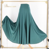 フラメンコ 衣装 ファルダ スカート グリーン系 緑 HAPPY DANCE スペイン製 伸縮 ストレッチ 無地 レッスン 練習着 ダンス パーティ 発表会 練習用 レッスン用 ダンス衣装 レディース フラメンコレッスン パーティー衣装 舞台衣装