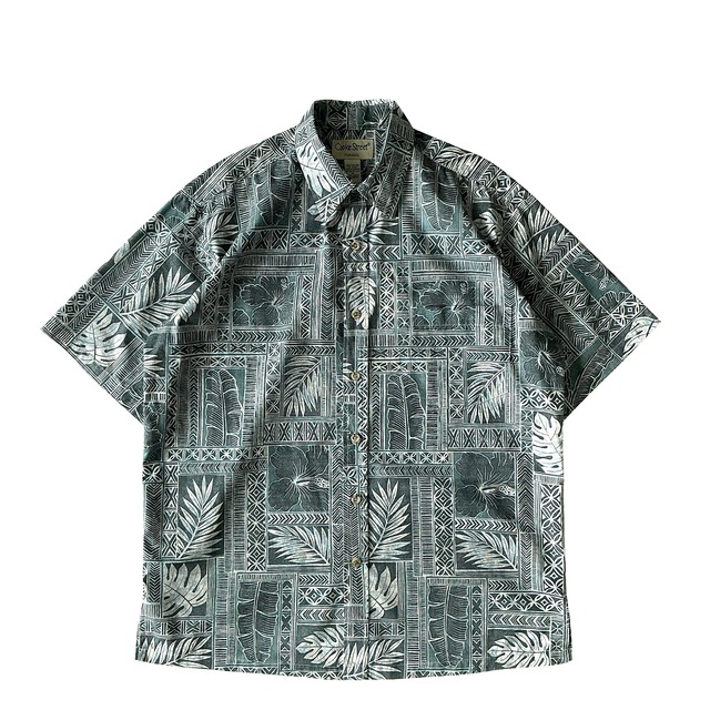 USED Aloha shirt / Cooke street / size M