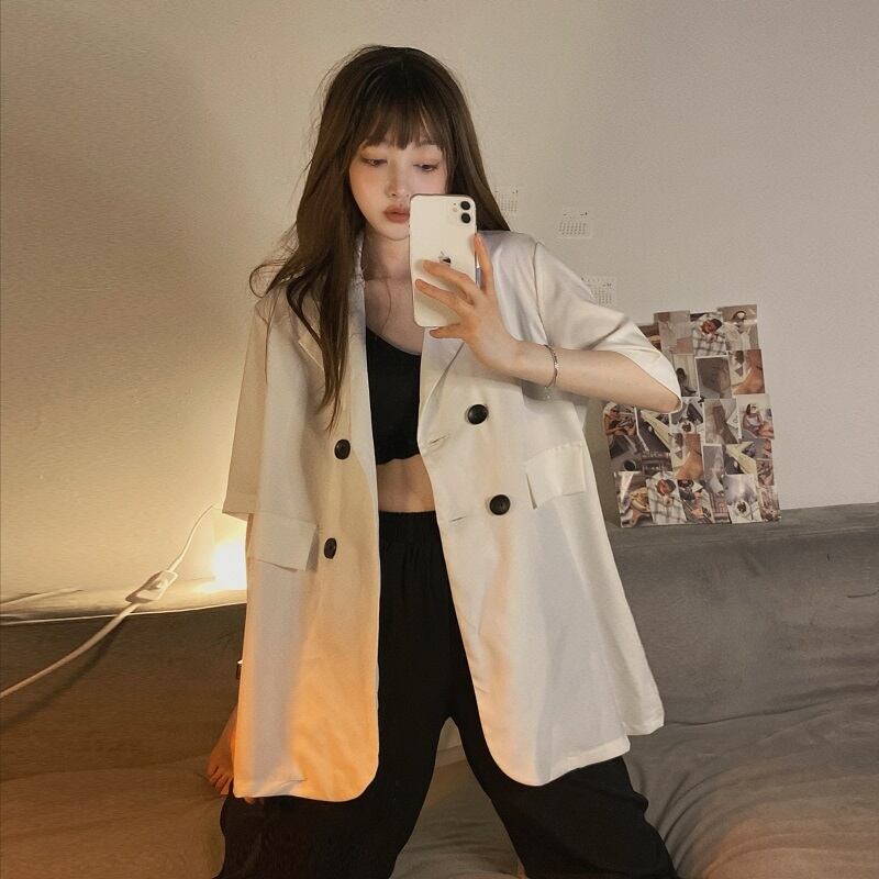 サマースタイルルーズ薄手カラーブレザー トップス 夏物 misskkl1761166457