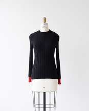 〈CÉLINE by phoebe philo〉Rib Knit Top