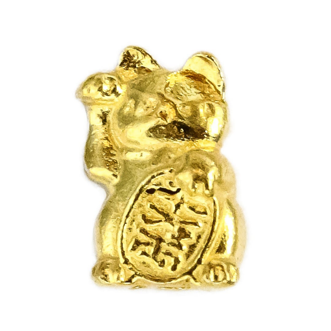 ●日本正規品● 純金 『招き猫』約1g お守り【JUNGOLD】 | JUNGOLD【純金の世界】 工芸品