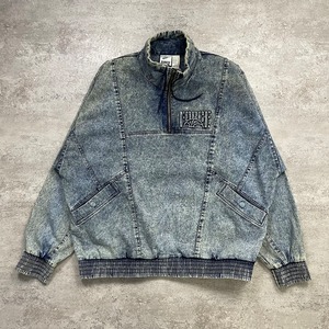 NIKE FORCE DENIM ACID WASH PULLOVER JACKET SIZE XL (USED)