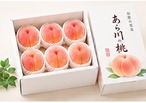 【特秀品】あら川の桃 川中島白桃　6玉入り（約2kg）