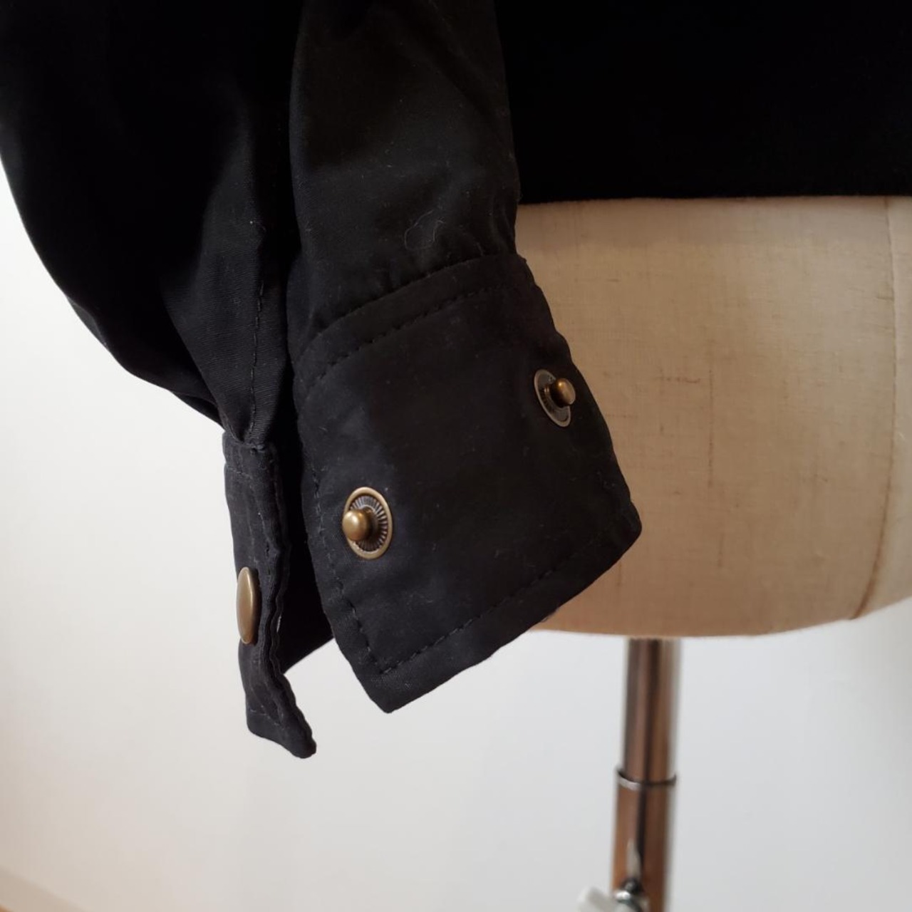 【USED】黒ミリタリージャケット　フリーサイズ　美品