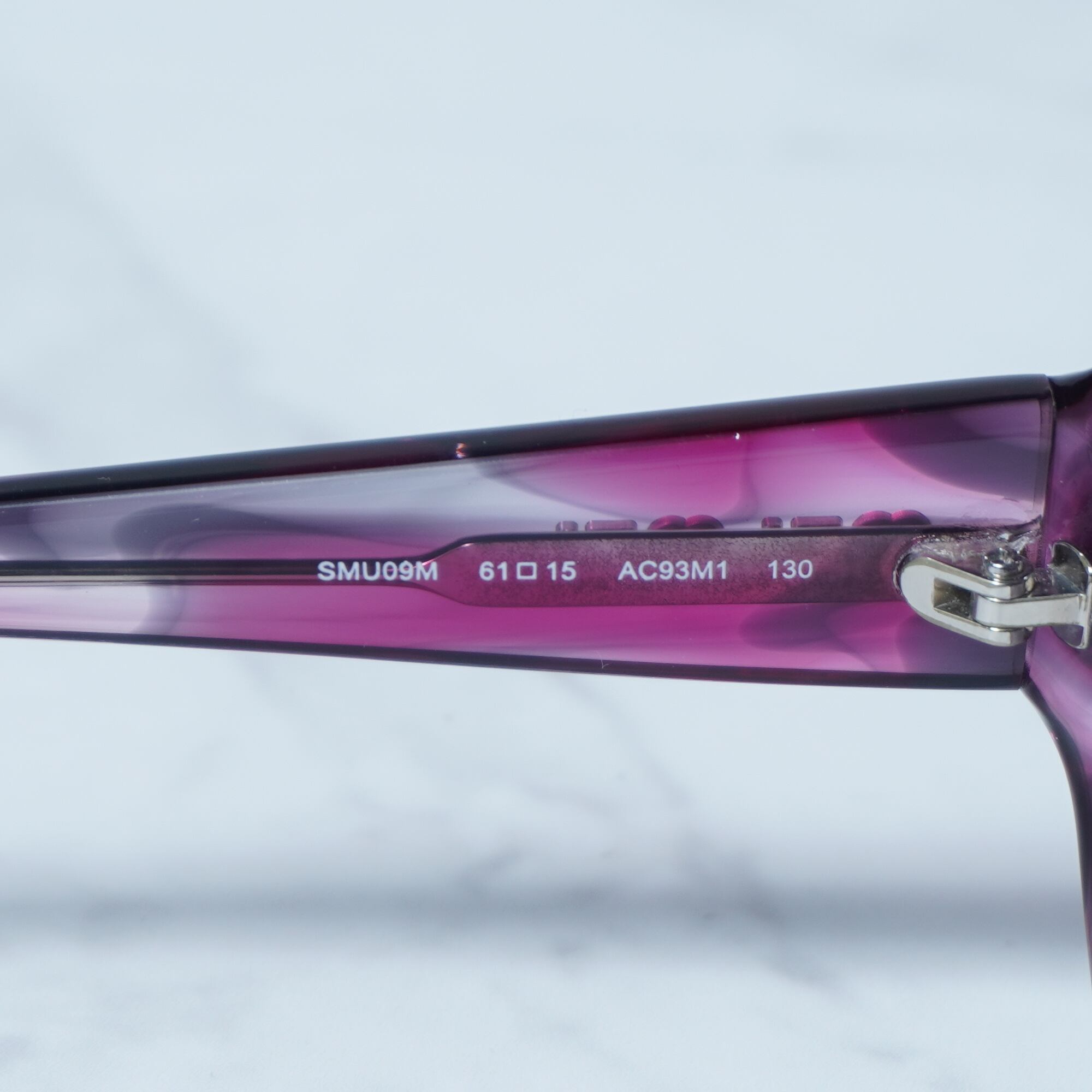 MIUMIU】ミュウミュウ テンプルロゴサングラス purple | ブランド古着
