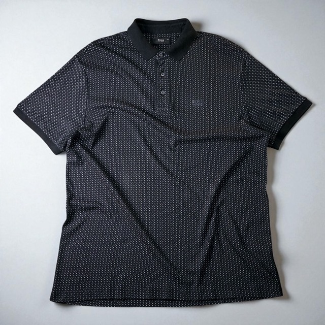 "HUGO BOSS" oversized S/S polo shirt "made in Turkey"