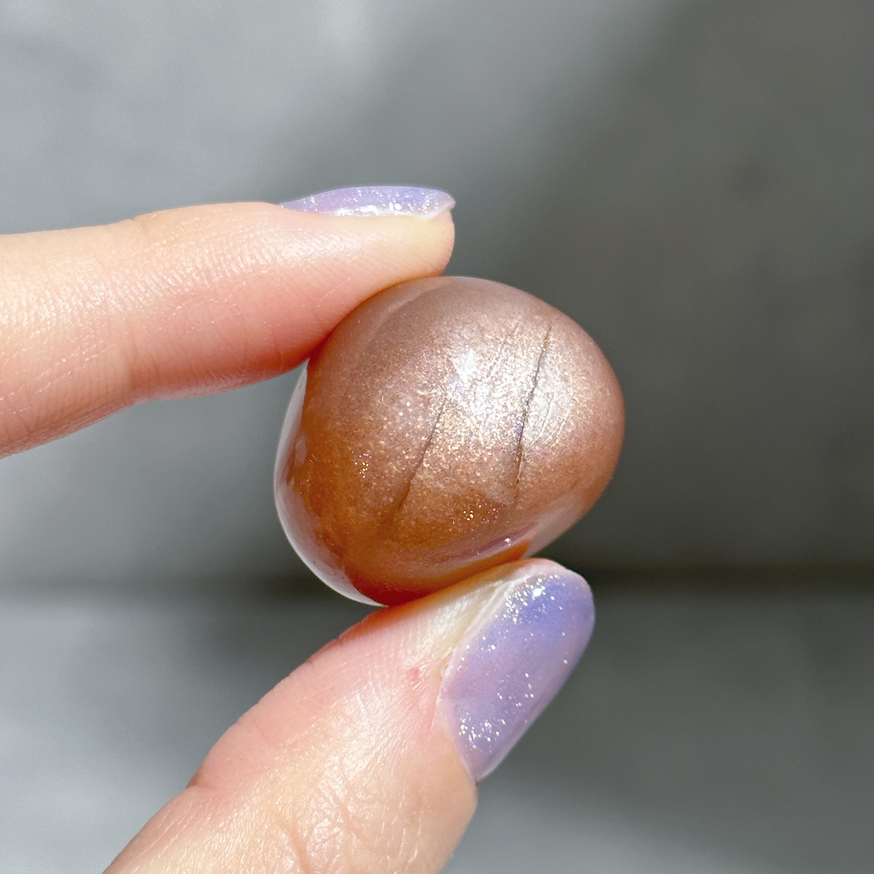 ピーチサン&ムーンストーン タンブル01◇Peach Sun & Moon Stone ◇ 天然石・鉱物・パワーストーン