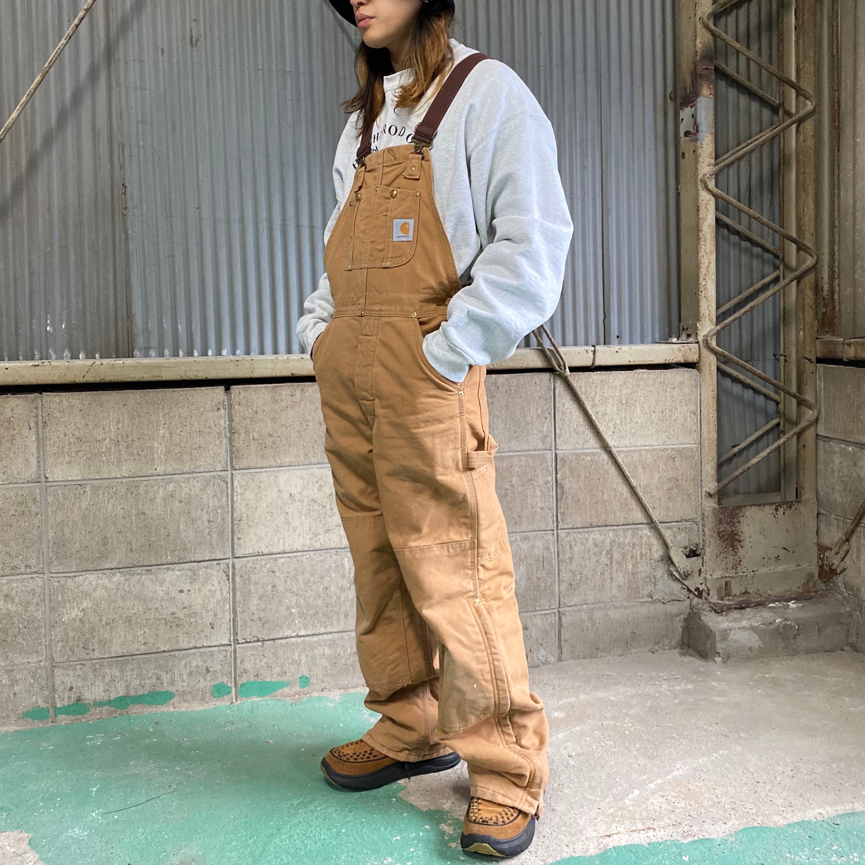 USA製 Carhartt カーハート ダブルニーオーバーオール  W46