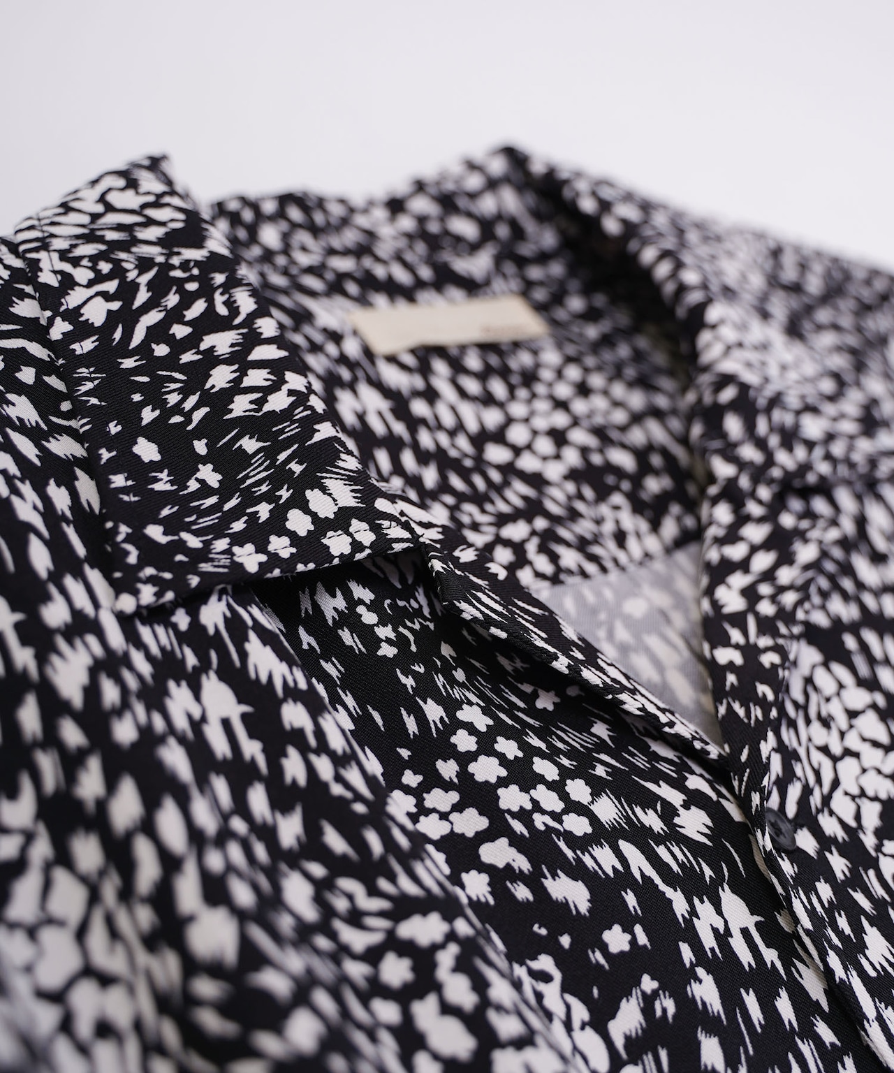 【#Re:room】LEOPARD OPEN COLLAR LONG SLEEVE SHIRTS［RES091］