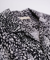 【#Re:room】LEOPARD OPEN COLLAR LONG SLEEVE SHIRTS［RES091］